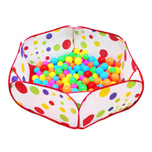 波波海洋球池儿童帐篷 婴儿爬爬护栏 宝宝超大游戏屋折叠球池游乐园 家用户外玩具 折叠球池配500个海洋球 直径1米