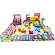 宝宝围栏室内滑梯秋千组合儿童游乐园4S店幼儿设备淘气堡 30平方经典