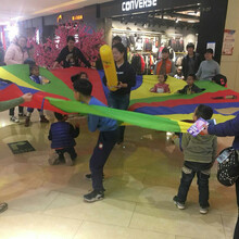 彩虹伞打地鼠幼儿园户外活动早教玩具室外亲子互动感统训练器材 3米5洞4充气棒