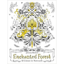 Enchanted Forest12 Colour-in Notecards魔法森林礼品卡片
