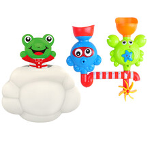 儿童戏水洗澡玩具0-1-3周岁 婴幼儿宝宝沐浴套装 宝宝浴室漂浮洒水玩水钓鱼玩具儿童生日礼物 戏水乐园+青蛙云朵洒水戏水洗澡玩具