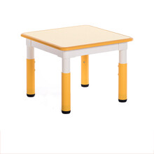 loveforever育才儿童桌椅套装宝宝学习桌画画桌玩具桌幼儿园升降写字桌子 ycx-084 四人桌黄色