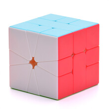 奇艺启发SQ1魔方 炫亮六色磨砂面 异形魔方益智玩具 炫亮彩色+教程