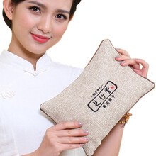 芝竹堂 盐袋粗盐热敷包 艾盐包热敷袋 艾草艾叶艾灸包大颗粒海盐敷袋 家用微波炉加热盐包 logo款 （草本+碧玺+粗盐） M