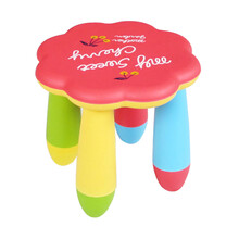 儿童可拆儿童加厚小板凳/塑料椅宝宝餐椅凳子 梅花凳 黄色
