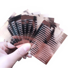 涵贝尔单面内双双眼皮贴隐形无痕透明玫瑰金梯形眼皮贴10片180对360贴