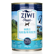 ZiwiPeak巅峰狗罐头新西兰进口幼犬成犬主食罐头 马鲛鱼 羊肉390g