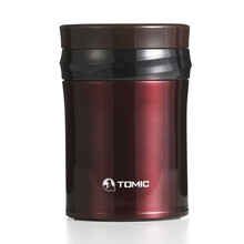 特美刻TOMIC 不锈钢保温饭盒保温壶保温饭盒粥桶 焖烧杯汤罐真空保温壶 学生汤粥保温桶 酒红色500ml