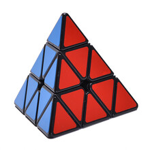圣手传奇金字塔魔方 三阶金字塔异形魔方送教程 益智玩具 黑色
