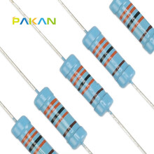 PAKAN 3W精密电阻器 1% 3W色环电阻 金属膜电阻3W 2R 精度1% (10只)