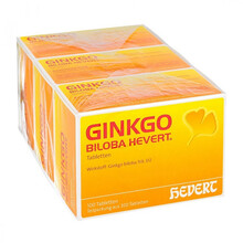 德国原装产品ginkgo biloba金纳多hevert银杏叶精华提取物提高记忆能力 300粒/套 防老年痴呆该善血压脑部问题