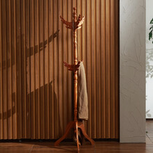 粤顺 红木家具非洲花梨（学名：刺猬紫檀）衣帽架 实木挂衣架 中式仿古落地式衣服架衣帽架子