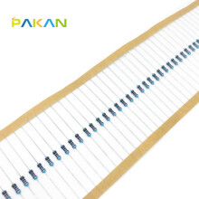 PAKAN 1/6W金属膜电阻 1% 五色环  电阻器 编带装(100只) 390K