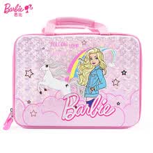 芭比（Barbie）小学生补习袋 儿童假期补习包彩虹马卡通休闲iPad电脑 BB0438 粉色