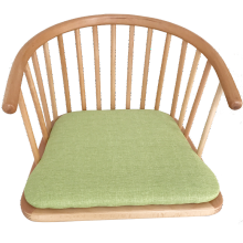 万家赫 实木榉木无腿椅地台椅子非折叠地板椅子踏踏米椅子塌塌米地垫床垫 孔雀绿麻榉木无腿椅 其他