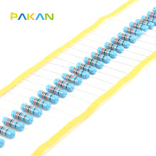 PAKAN 3W电阻器 1% 3W色环电阻 欧姆 金属膜电阻3W 300K 精度1% (10只)