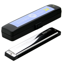 通宝 TOMBO 24孔复音高级专业口琴初学儿童演奏 6624 Dm和声小调