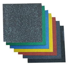 loveforever幼儿园橡胶地垫户外环保防滑垫减震跑道广场健身房游乐场塑胶地 墨绿色100*100*5.0cm