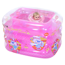 诺澳 大号加厚充气婴儿游泳池 幼儿童家庭戏水池波波海洋球池 宝宝洗澡桶浴盆浴缸 中号辛妮粉款-标准套餐