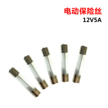 电动喷雾器配件锂电池电瓶充电器保险丝座电量表调速开关过滤网充电器插口背带12V8A12A16A 保险丝5A（10个装）