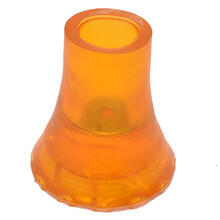 烨泰（YETAI） 拐杖脚垫助行器胶头老人助步器胶垫腋下双拐头 内径19透明 大号 1只装