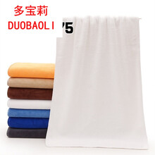 10条装  理发店专用速干毛巾美容院毛巾美发店纤维干发巾吸水 厚35*75白色【10条装】 75x35cm