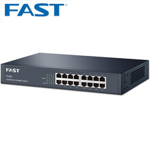 迅捷 8口16口百兆千兆交换机 9口网络集线器办公5口24口分流器 网线分线器 宿舍高速网络监控光纤 FS16D 16口百兆