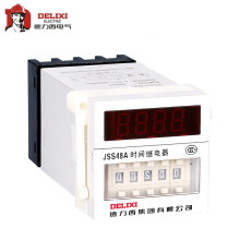 德力西电气 数显式时间继电器 JSS48A-S 0.1S-99H AC220V 单次循环