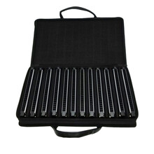 通宝（TOMBO） 21孔入门演奏复音口琴12调套装 6621 经典款 自然小调-12调套装