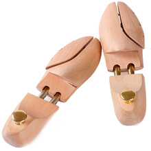 实木荷木鞋撑子鞋栓鞋楦扩鞋器 可调节 皮鞋子定型防皱不变形 43-44码