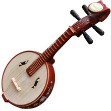 FLOFAIR 乐队演奏 高音 中音 儿童初学 成人 小阮乐器 红檀木贝雕材质  XR-02 中音小阮(无雕花款) 默认20