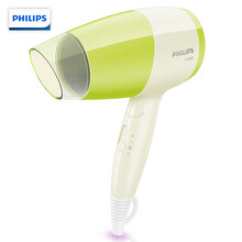 飞利浦电吹风机 家用低噪音 电风吹 宿舍学生迷你可折叠手柄 便携式冷热风吹风筒 BHC015/05-3档灵活调速