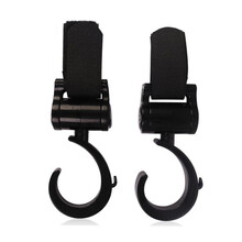 康贝婴儿推车通用挂钩 360旋转推车钩 推车配件挂包挂袋钩 2只装 婴儿车通用 黑色两只装
