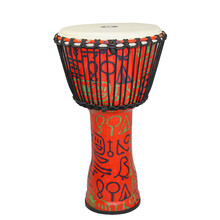 MEINL德国麦尔非洲鼓玻璃钢pvc便携成人手鼓丽江10寸12寸14寸儿童入门印尼进口打击乐器拍手鼓 红色巫毒14寸