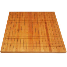 彤乐围棋实木棋盘双面楠竹密度板材料比赛专用木质 楠竹棋盘2厘米厚
