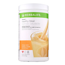 康宝莱（HERBALIFE） 美国产康宝莱奶昔代餐蛋白营养纤维粉男女套餐 奶昔蛋白混合代餐奶昔香橙味 750g