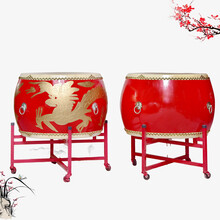 新宝（XinBao） 16/18/24寸1米1.5米牛皮鼓大鼓龙鼓战鼓威风锣鼓成人堂鼓 36寸龙鼓【120cmx60cm】+鼓棒