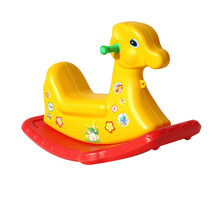 loveforever宝宝摇马塑料音乐婴儿摇摇马加厚儿童玩具1-3周岁礼物木马车玩具 黄红双色鹿(无音乐) 特价
