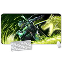 RS 游戏鼠标垫超大号加厚桌垫包边笔记本垫卡通动漫电脑办公鼠标垫 源氏龙 80x40cm