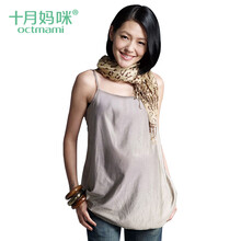 十月妈咪防辐射衣服 孕妇防辐射服 银纤维防辐射吊带 中灰色 XXL