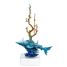 阿斯蒙迪青铜雕塑艺术品限量收藏高端商务礼品乔迁贺寿家居装饰摆件客厅书房办公室陈金庆亲笔签名 乘风破浪（小）