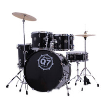 迈斯 MES Q7架子鼓 爵士鼓套鼓8色 5鼓3镲片配置 原声鼓 通用 黑色银边(CB)+赠品