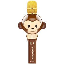 纽曼（Newmine）MC13 手机麦克风卡通无线蓝牙话筒K歌内置声卡掌上KTV 音箱音响一体全民K歌通用 棕色