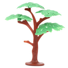 场景模型仿真植物假树仿真野生动物套装配件恐龙场景造景儿童玩具 四叶小松树