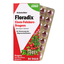 京东国际	
【直邮】Salus Floradix莎露斯铁元红铁绿铁德国进口女性孕妇儿童补铁补血果蔬营养 补铁补血便携红铁片剂84粒/盒