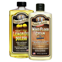 Parker&Bailey 美国进口帕克贝利地板蜡实木复合地板保养精油打蜡护理套装 1瓶蜡+1瓶柠檬油精华保养套餐二(送拖把)