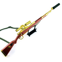 1:2.05升级AK47突击枪合金模型枪玩具 军事收藏礼品枪 98k黄金版53cm