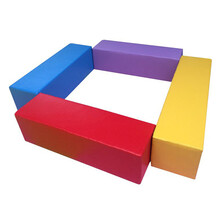 乐林源 软体长条凳子软凳亲子乐园儿童长凳 早教中心游乐场室内软包沙发定制 粉色一条 100*30*30cm