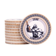 游戏大陆（gameland）希腊众神德州扑克陶瓷无面值筹码 唯美设计纪念品麻将德扑俱乐部 10片39mm白色宙斯