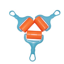 太空沙（SPACE SAND）玩具玩沙戏水玩具脚印城墙无印花滚筒平沙工具彩泥超轻粘土星空沙模具 1把无印平沙滚轮